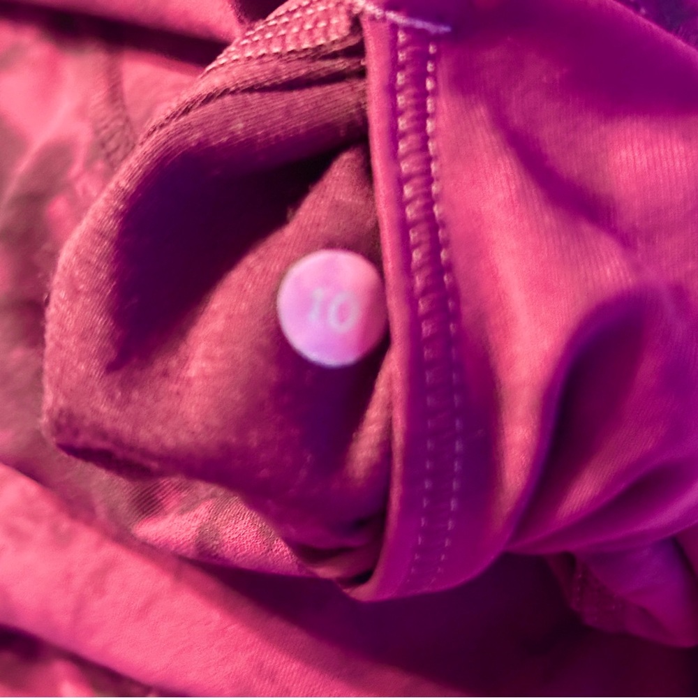 Lululemon -Wunder Under Pant (Hi-Rise)- Shibori Darkest Magenta Black - 10 - EUC - Picture 2 of 15